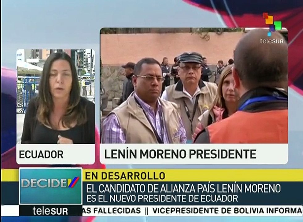 Ratifica CNE de Ecuador a Lenin Moreno como triunfador de elección