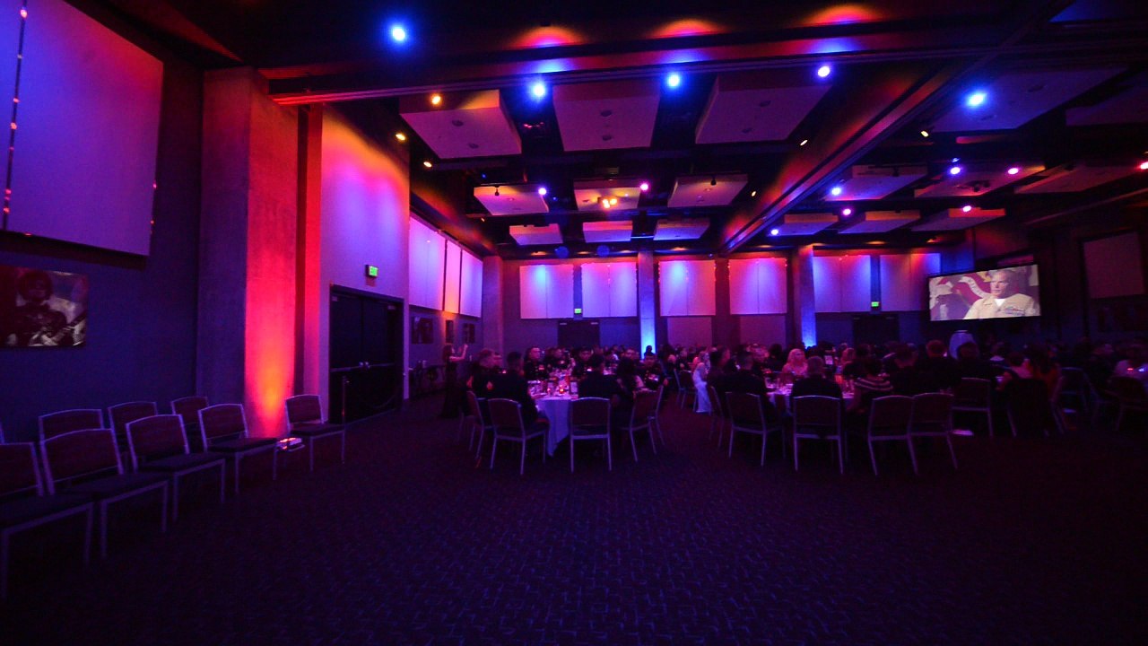 The Creative Music DJ - Hard Rock Hotel San Diego -Marine Corps Ball DJ - Dual Projector Screens Example 2