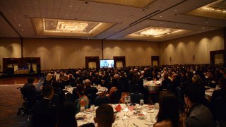 The Creative Music DJ - Marriott Marquis and Maria DJ - Marine Corps Ball DJ - Dual Projector Screens Example