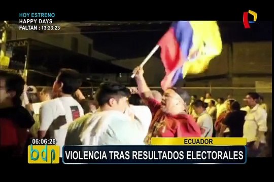 Ecuador: protestas tras resultados electorales