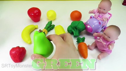Baby Doll Learn Colors Fruits and Vegetables video for kids