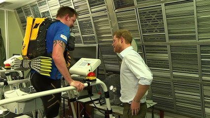 Prince Harry surprises double amputee training for endurance race