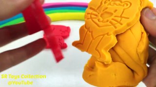 Learn Colors Play Doh Rainbow Modelling Clay Animals Molds Fun and Creative for Kids Nursery Rhymes-W5xGLM7-LZU
