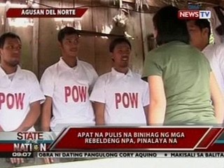 SONA: 4 na pulis na binihag ng mga rebeldeng NPA, pinalaya na