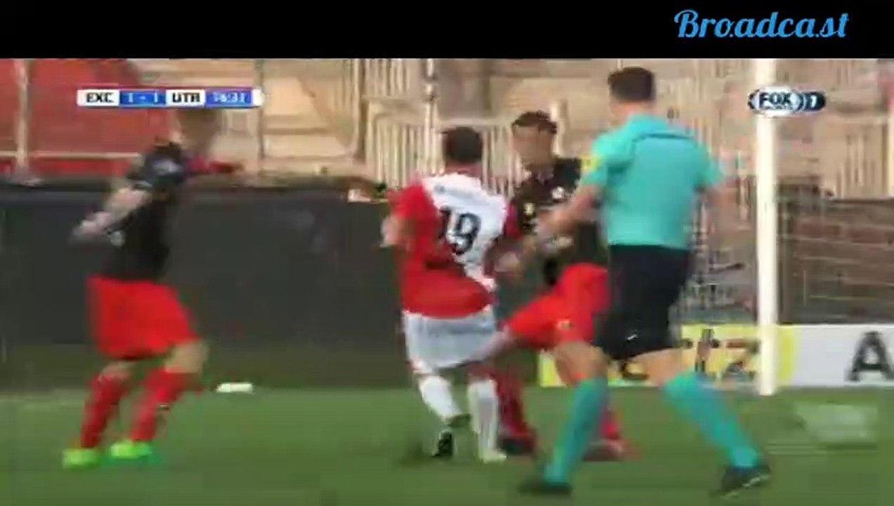 Sebastian Haller (Penalty) Goal HD - Excelsior 1-1 Utrecht 04.04.2017