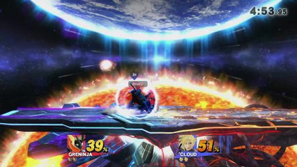 SBY Smash 4 Weekly 3-31-17 - Whiteman (Greninja) vs ju (Cloud) (LB)