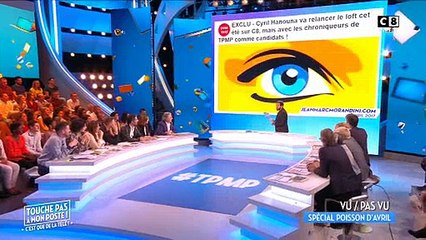 Quand Cyril Hanouna explique que le poisson d'Avril de jeanmarcmorandini.com lui a donné une idée d'émission !