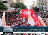 Brasil: manifestaciones masivas en rechazo a política laboral de Temer