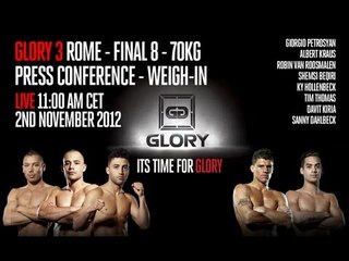 Press Conference - GLORY 3 Rome