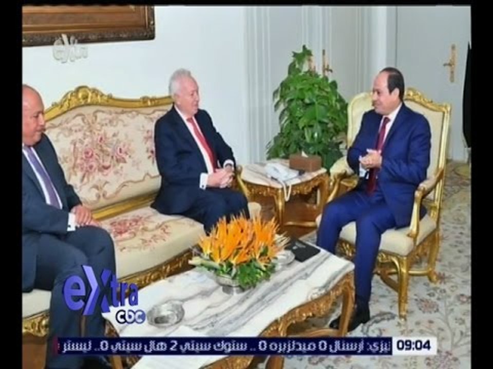 غرفة الأخبار | السيسي يؤكد خلال استقباله وزير الخارجية الأسباني عمق العلاقات بين البلدين