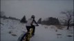Fat Biking Action on the Trails- Light Snow Evening Ride in Wisconsin!