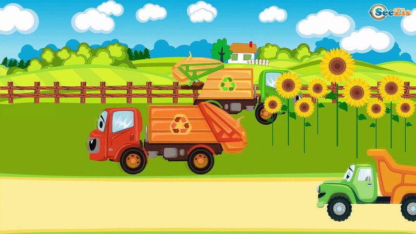 Grúa y Camión - Coches infantiles - Videos para niños - Caricaturas de carros - Carritos Para Niños
