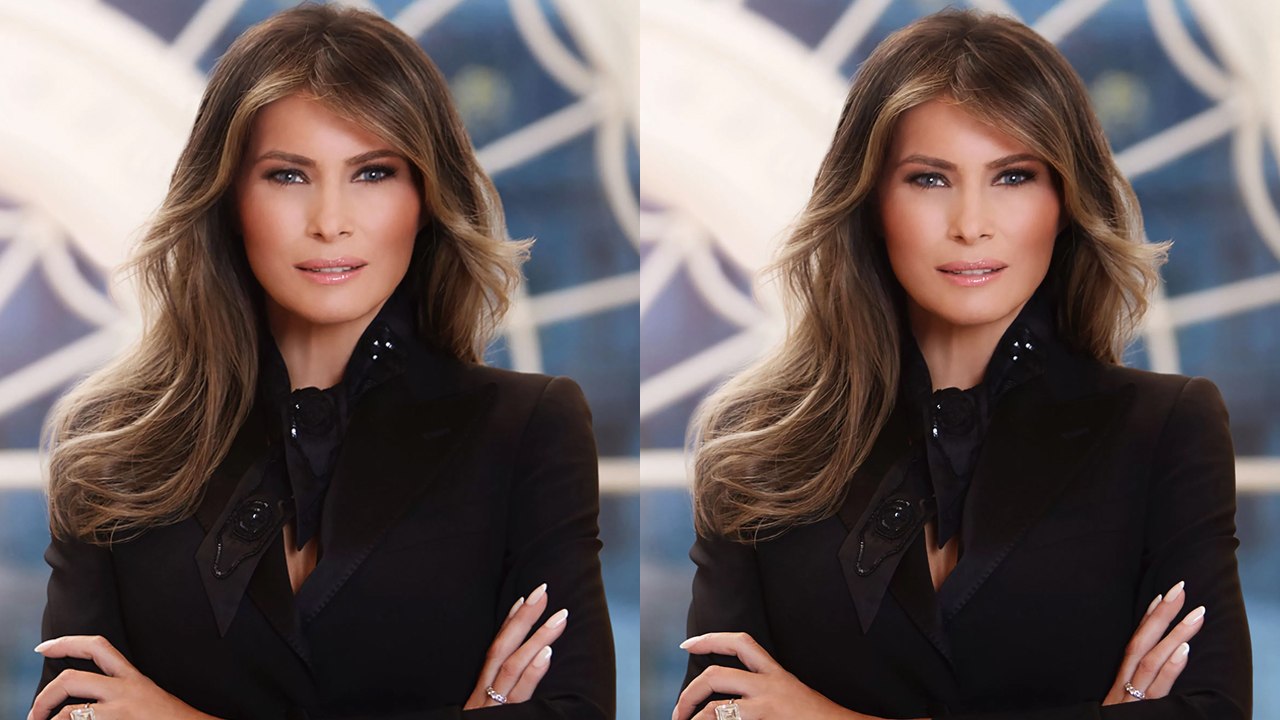 First Lady Melania Trump Gets Her First Official Portrait