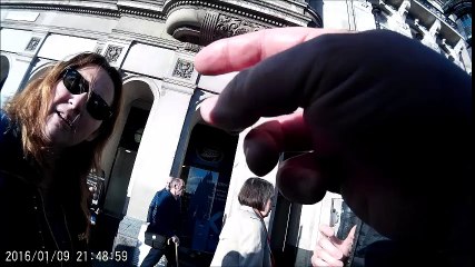 17 October 2016: A discussion about MGM with a Canadian couple, Parliament Square