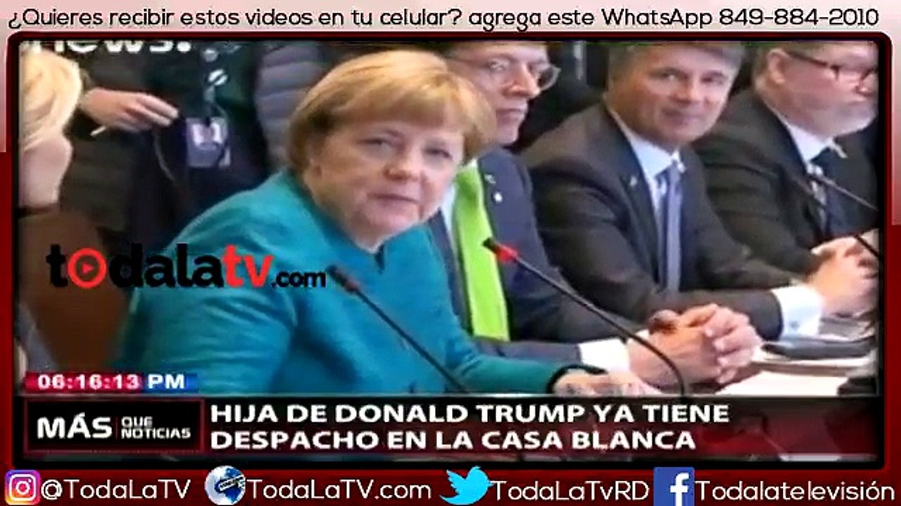 La hija de Donald Trump tiene oficina en la Casa Blanca-Mas Que Noticias-Video