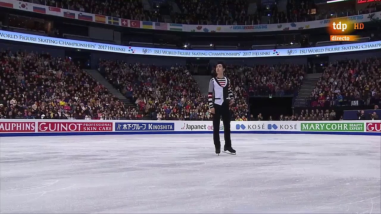 Boyang Jin (CHN). FP. WC Helsinki 2017