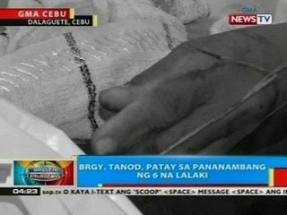 BP: Brgy. tanod, patay sa pananambang ng 6 na lalaki sa Dalaguete, Cebu