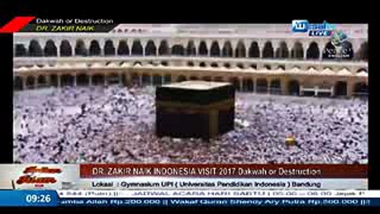 CERAMAH DR. ZAKIR NAIK DI BANDUNG JAWA BARAT.  TRANSLETE BAHASA INDONESIA