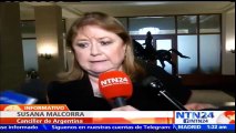 “No estamos encontrando la forma de discutir desde la pluralidad”: Canciller argentina Susana Malcorra, tras sesión de l