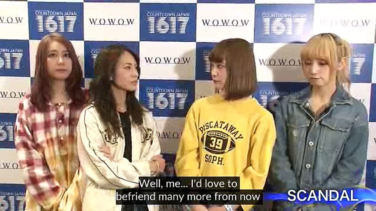 [Comment] SCANDAL on COUNTDOWN JAPAN 2016-2017 (English sub.)
