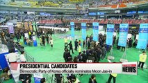 Moon Jae-in earns Democratic Party's official nomination as presidential candidate