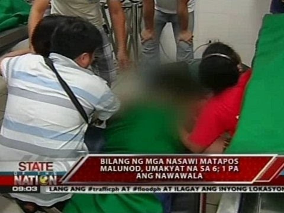 SONA: Bilang ng nalunod sa field trip sa Bulacan, anim na; isa pa ang nawawala