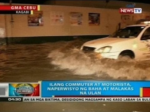 BP: Ilang commuter at motorista, naperwisyo ng baha at malakas na ulan sa Cebu