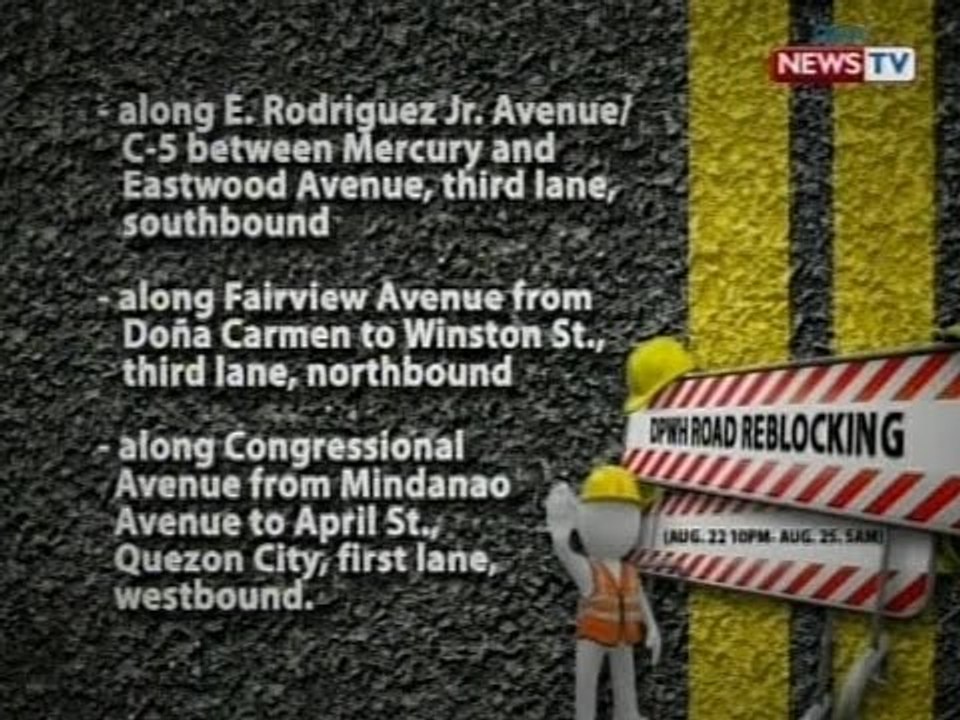 SONA: Waze traffic update, road reblocking