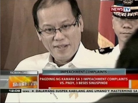 Pagdinig ng Kamara sa 3 impeachment complaints vs. PNoy, 3 beses sinuspinde