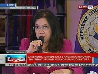 Forum ni Supreme Court Chief Justice Maria Lourdes Sereno kasama ang mga miyembro ng media