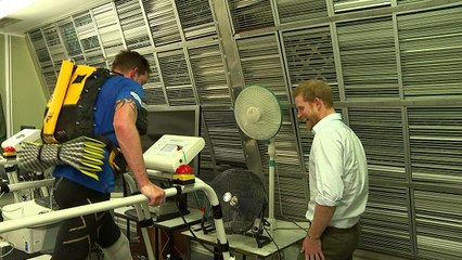 Prince Harry surprises double amputee training for endurance race