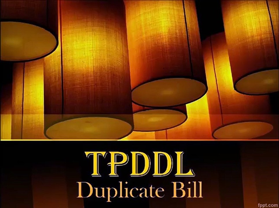 TPDDL Duplicate Bill