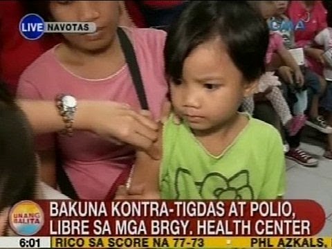 UB: Bakuna vs. tigdas at polio, libre sa mga brgy. health center