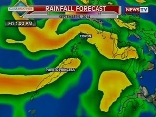 SONA: Weather update as of 9:31 p.m. (September 4, 2014)