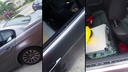 Cet homme s'est fait cassé la vitre de sa voiture pour une mystérieuse valise..