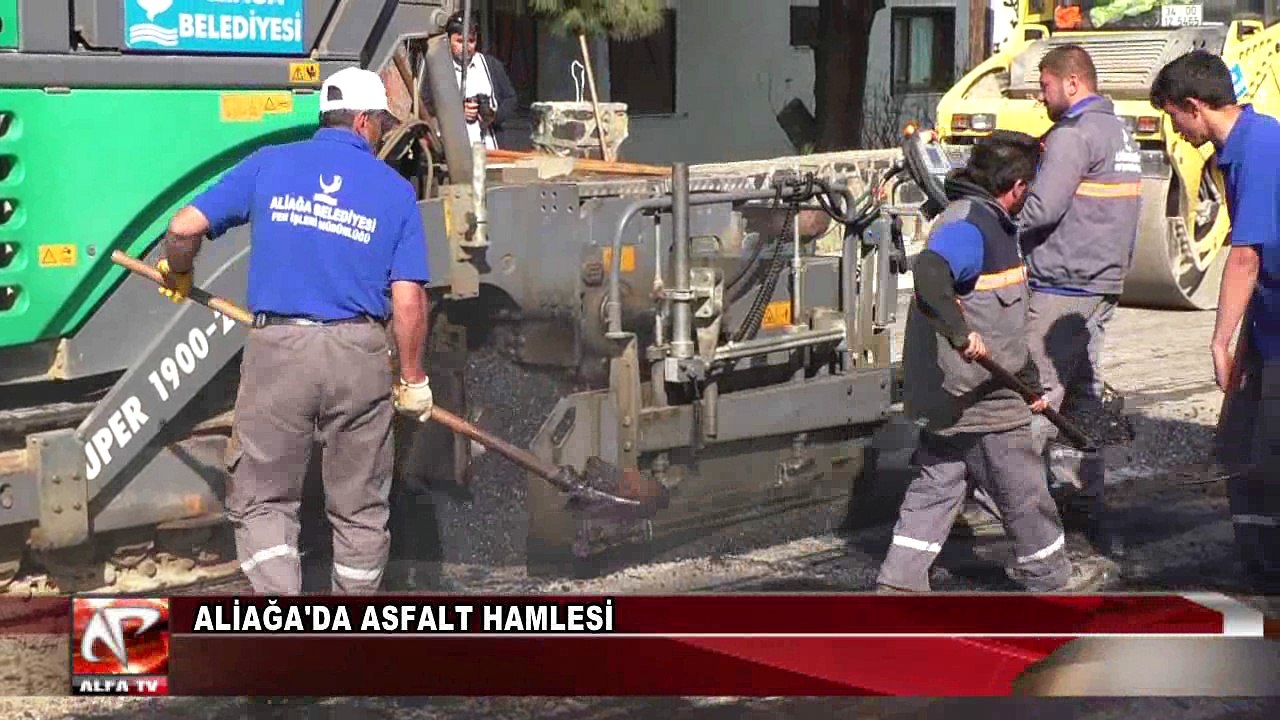 Aliağa'da Asfalt Hamlesi