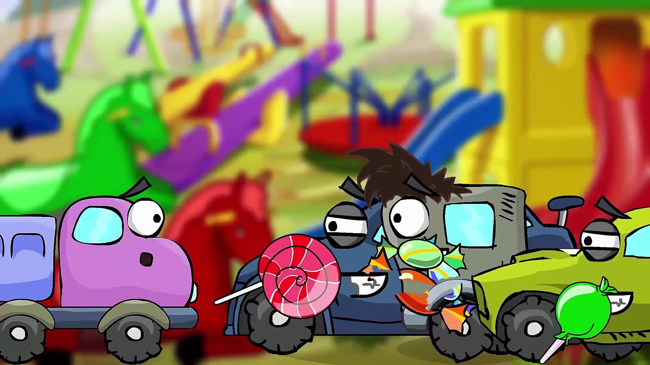 CHALLENGE for Truck - What it Means to be COOL TRUCK or Good and EVIL! PlayLand Cars cartoons 8