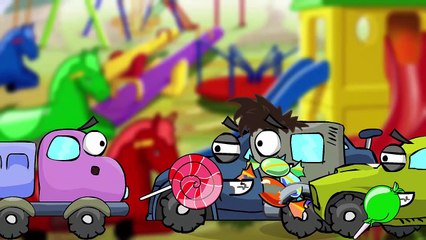 CHALLENGE for Truck - What it Means to be COOL TRUCK or Good and EVIL! PlayLand Cars cartoons 8