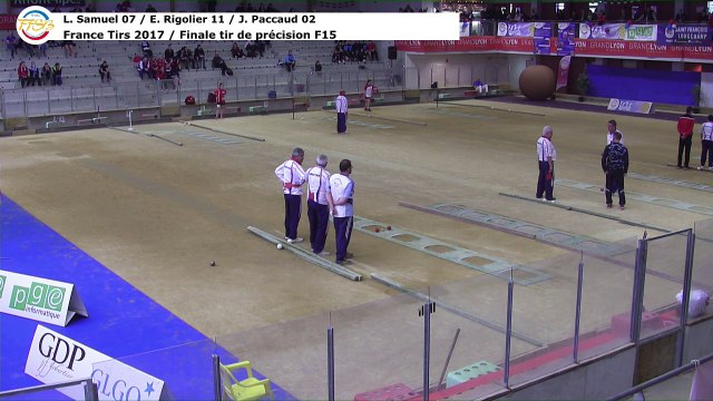 Finale tir de précision F15, Sport Boules, France Tirs, Dardilly 2017