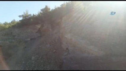 Çorum'da Heyelan Anı Kamerada