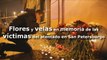 Flores y velas en memoria de las víctimas del atentado en San Petersburgo