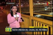 Río Rímac: nuevo incremento de caudal alerta a vecinos en centro de Lima