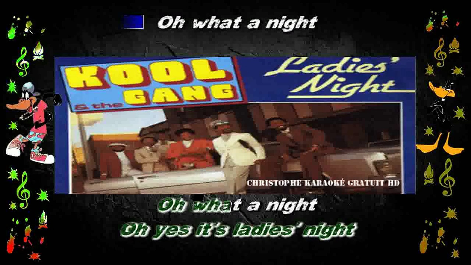 Kool And The Gang Ladies Night Karaoke Instrumental Video