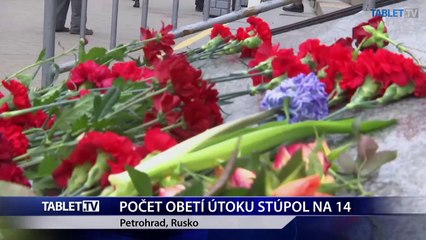 POČET OBETÍ ÚTOKU STÚPOL NA 14