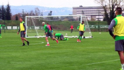 Au coeur de l'entraînement des Verts