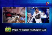 Justin Bieber: fans continúan acampando por concierto de este miércoles