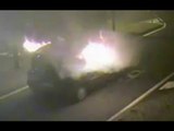 Lodi - Tentano di rapinare dipendente supermercato, poi bruciano auto rubata (04.04.17)