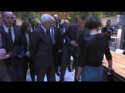 Milano - Mattarella visita i padiglioni del Salone del Mobile (04.04.17)