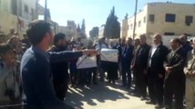 Idlib'teki Katliam Suriye'de Protesto Edildi