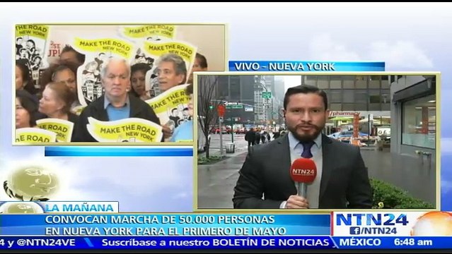 Activistas esperan que 50.000 personas participen en la marcha del Día Internacional del Trabajo en Nueva York